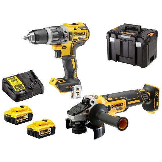 DeWalt DCK2080P2 XR 18V -Akkutyökalusetti 2x 5,0 Ah
