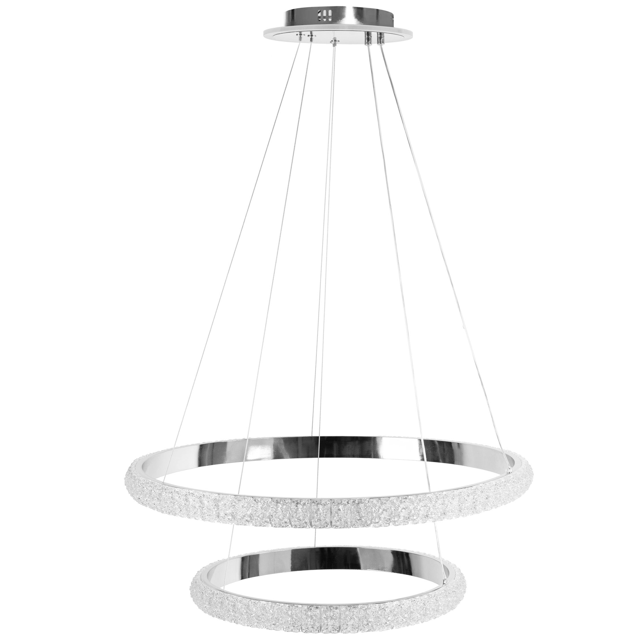 TOOLIGHT riippuva kattovalaisin LED G046-2CP kromi, 63x63x4cm