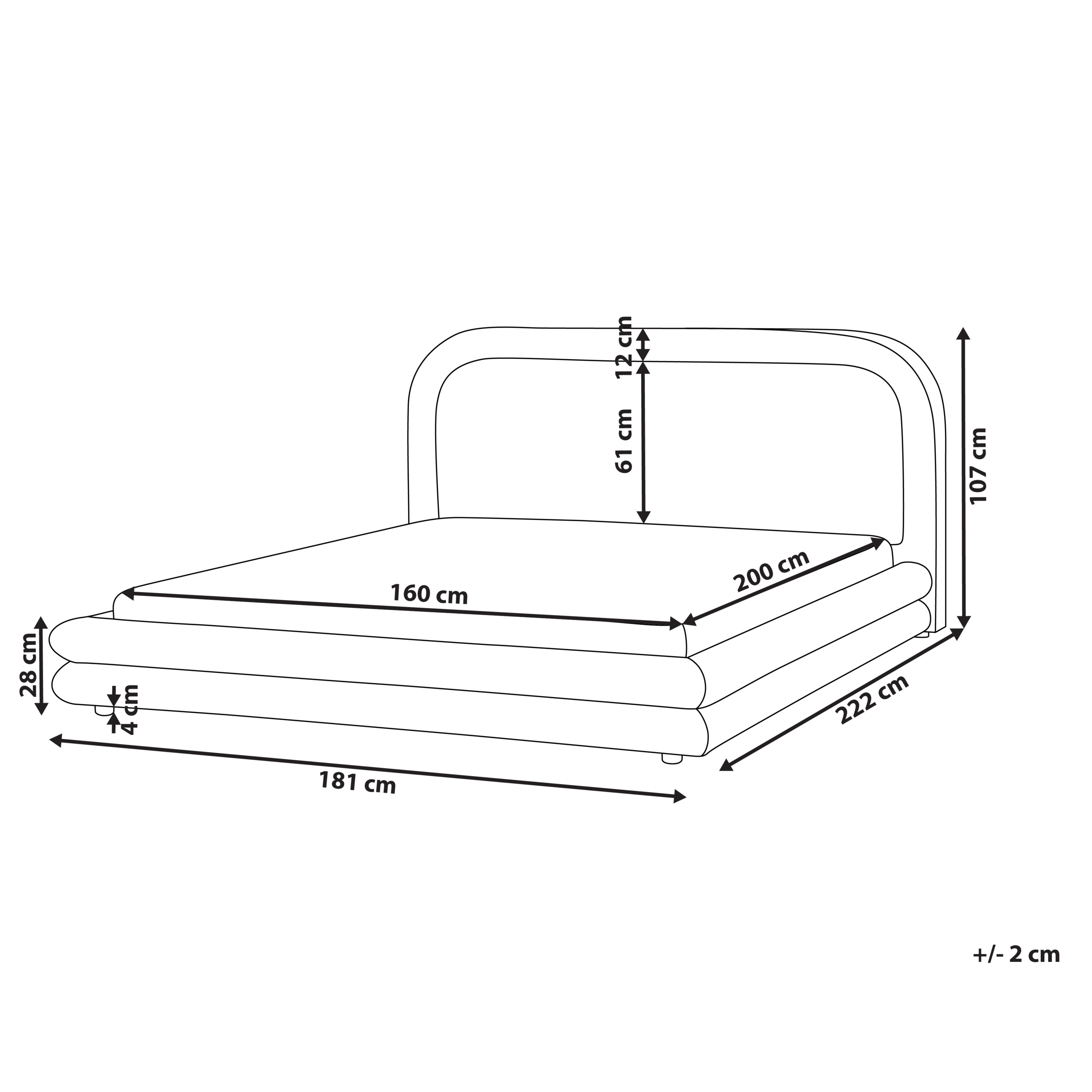 Vesisänky keinopellava LAVARDENS 160 x 200 cm Tummanvihreä