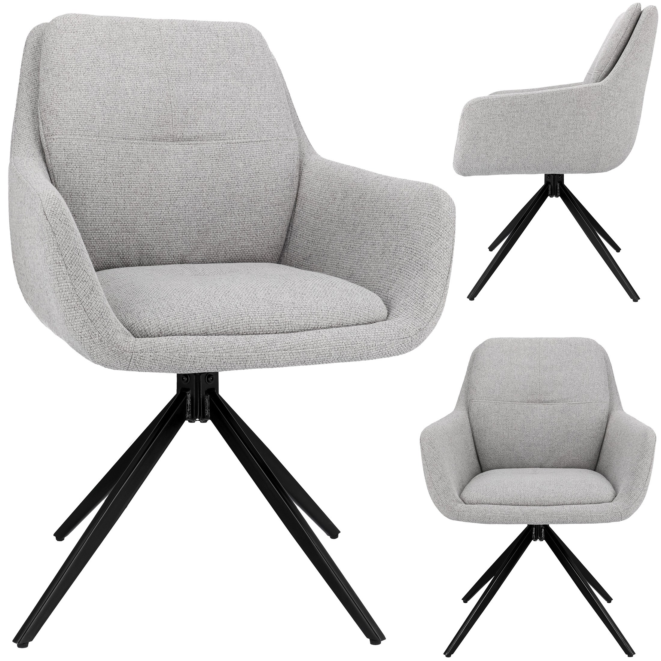 LUCA pyörivä tuoli, harmaa