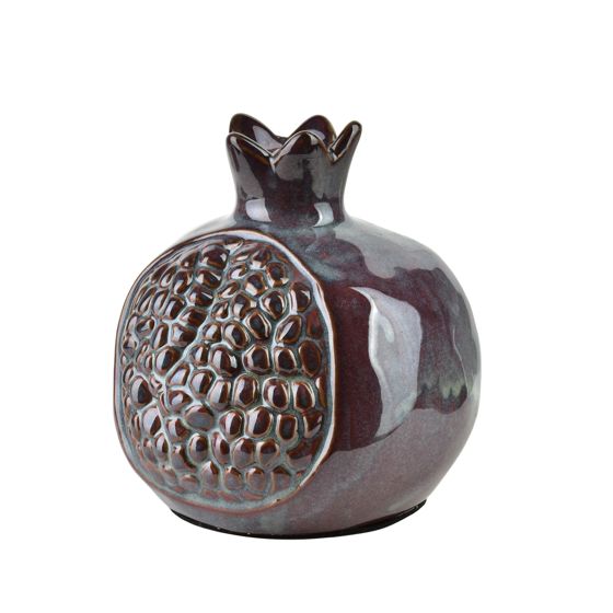 Koristefiguuri keraaminen SAGGIO Granat 12x12x13 cm violetti 1 kpl