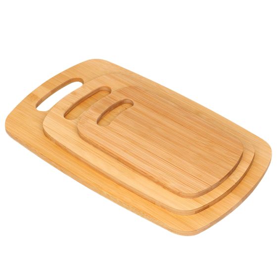 Setti 3 Leikkuulautaa Bambu Ultra Kestävä Ekologinen