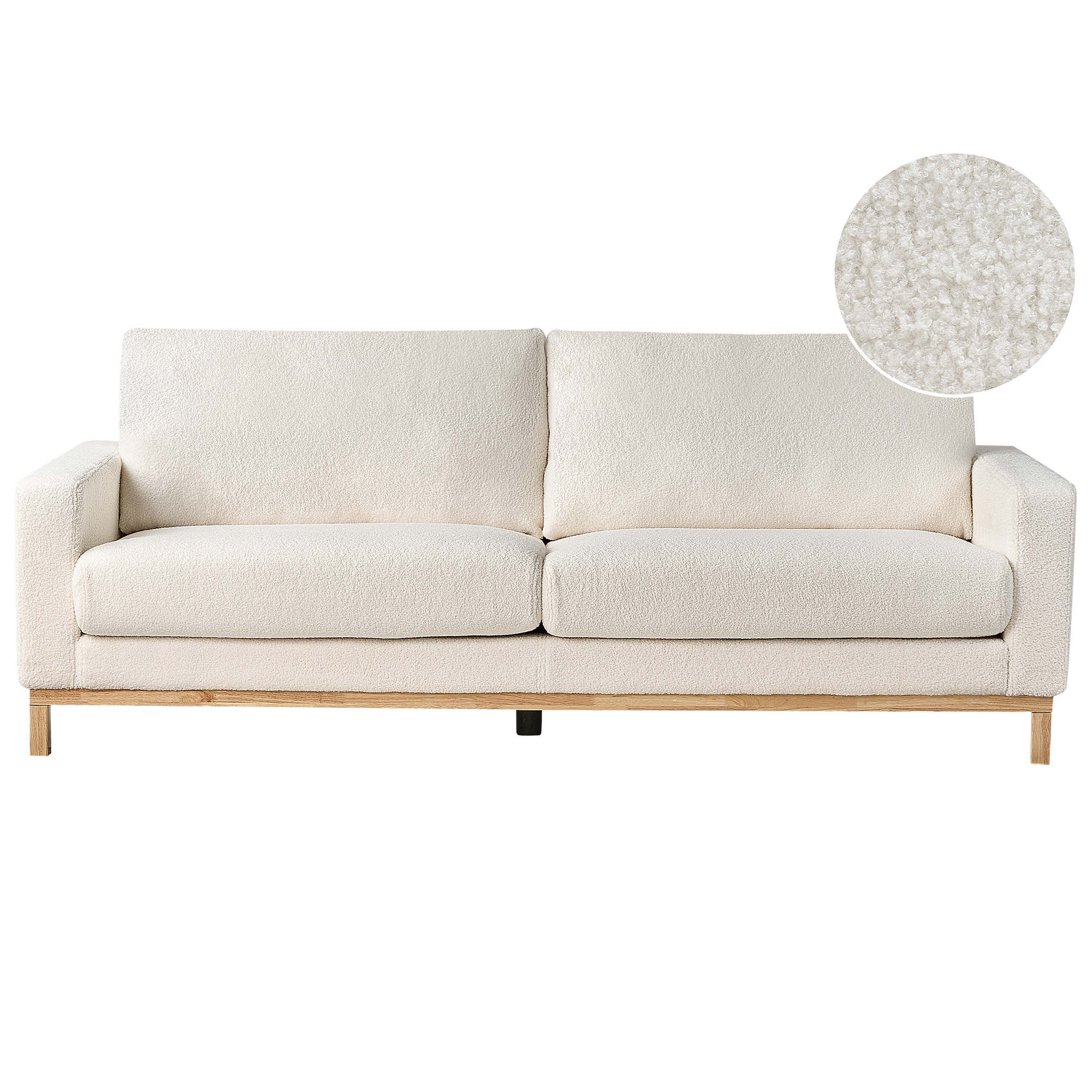 Sohva SIGGARD buklee Valkoinen 3-istuttava