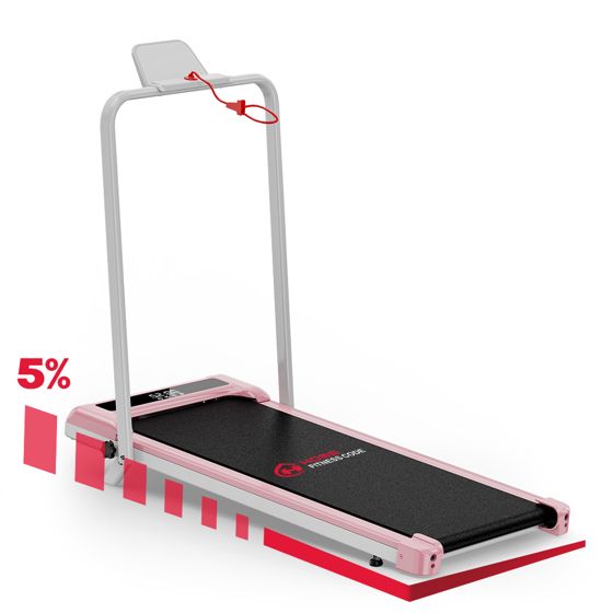 Taitettava kävely-juoksumatto Z3, Nopeus 1-6 KM/H, 5% kaltevuus