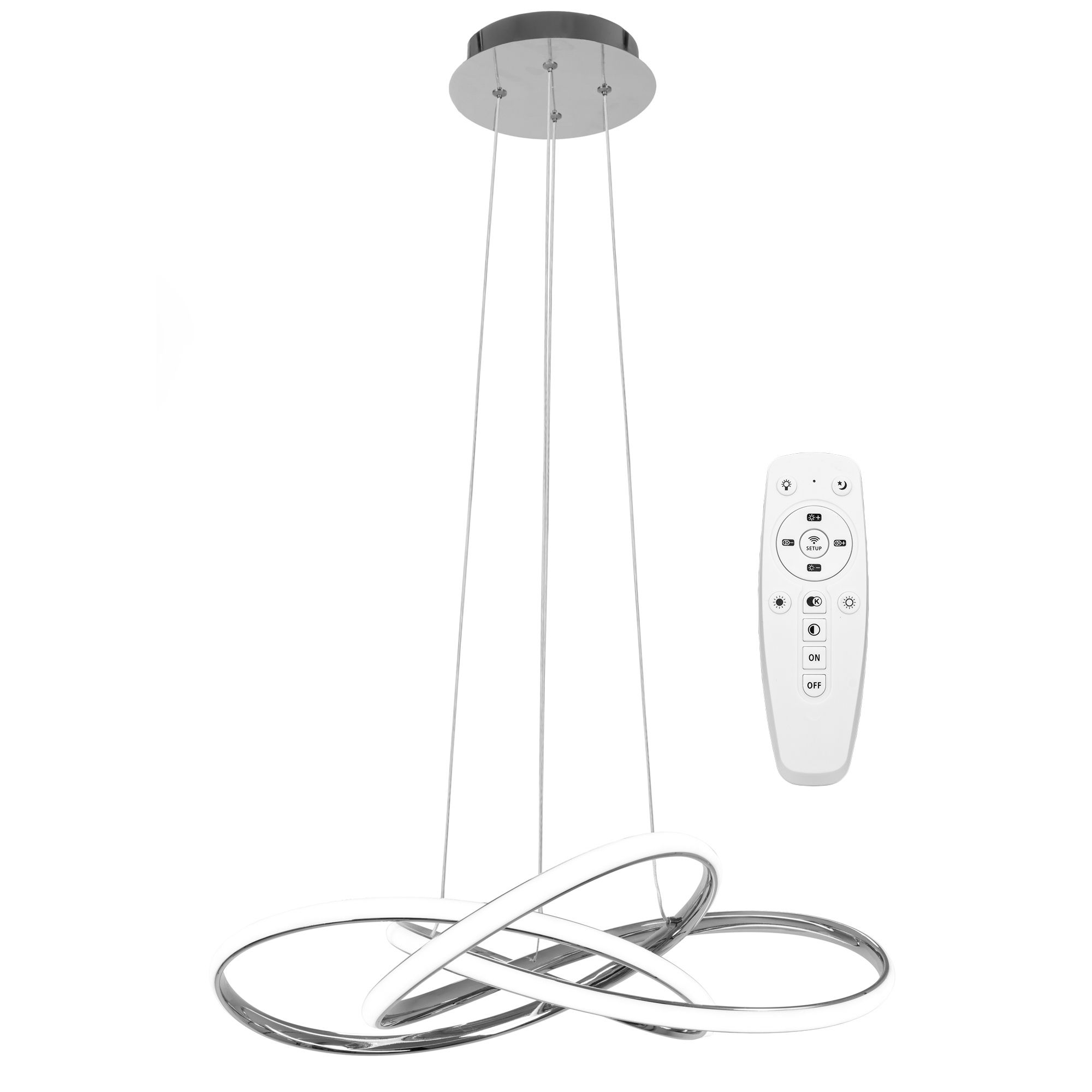 TOOLIGHT riippuva kattovalaisin APP816-CP NODE kromi, 13x60x70cm