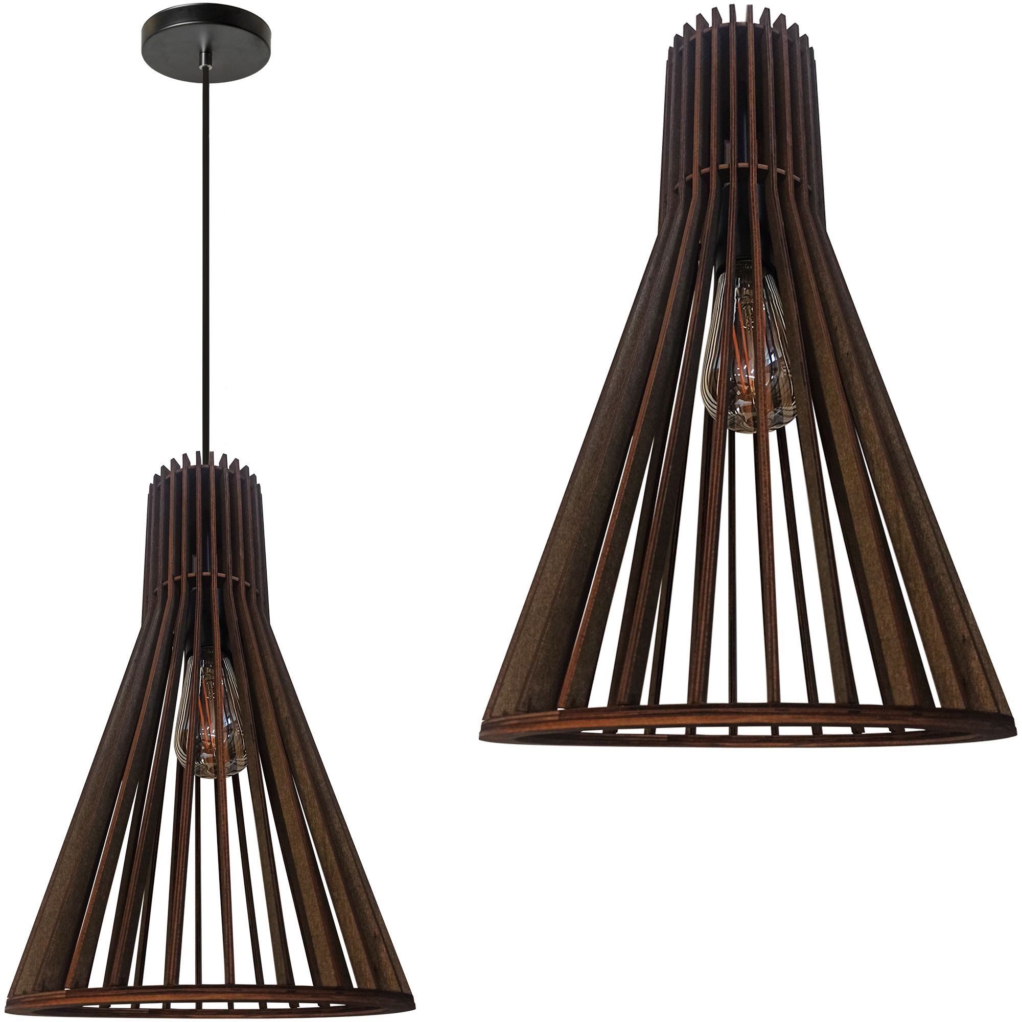 TOOLIGHT riippuva kattovalaisin APP1350-CP BOHO musta, 45x25x45cm