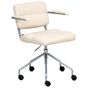 Työtuoli pyörivä CANDOR keinonahka Luonnonvalkoinen