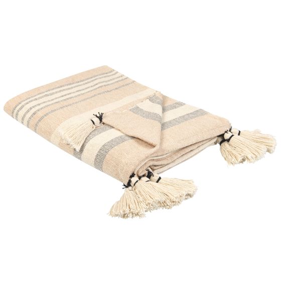 Torkkupeitto YARSELI puuvilla 130 x 170 cm Beige