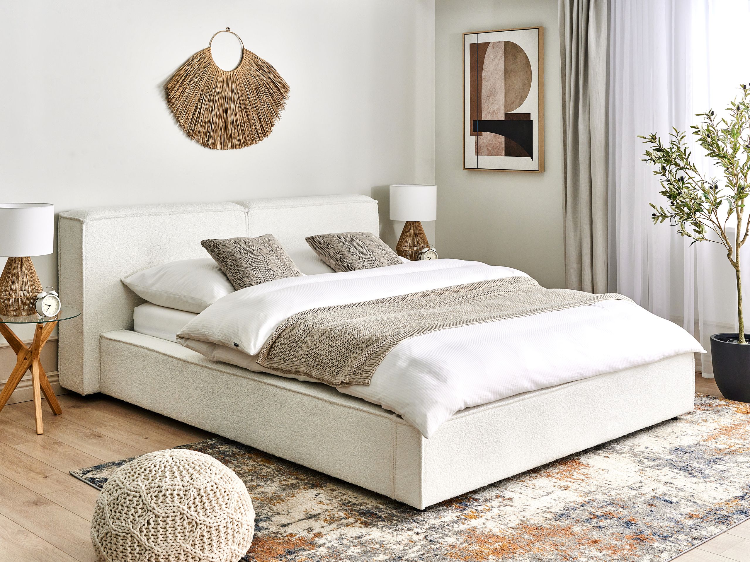 Vesisänky buklee LINARDS 160 x 200 cm Valkoinen