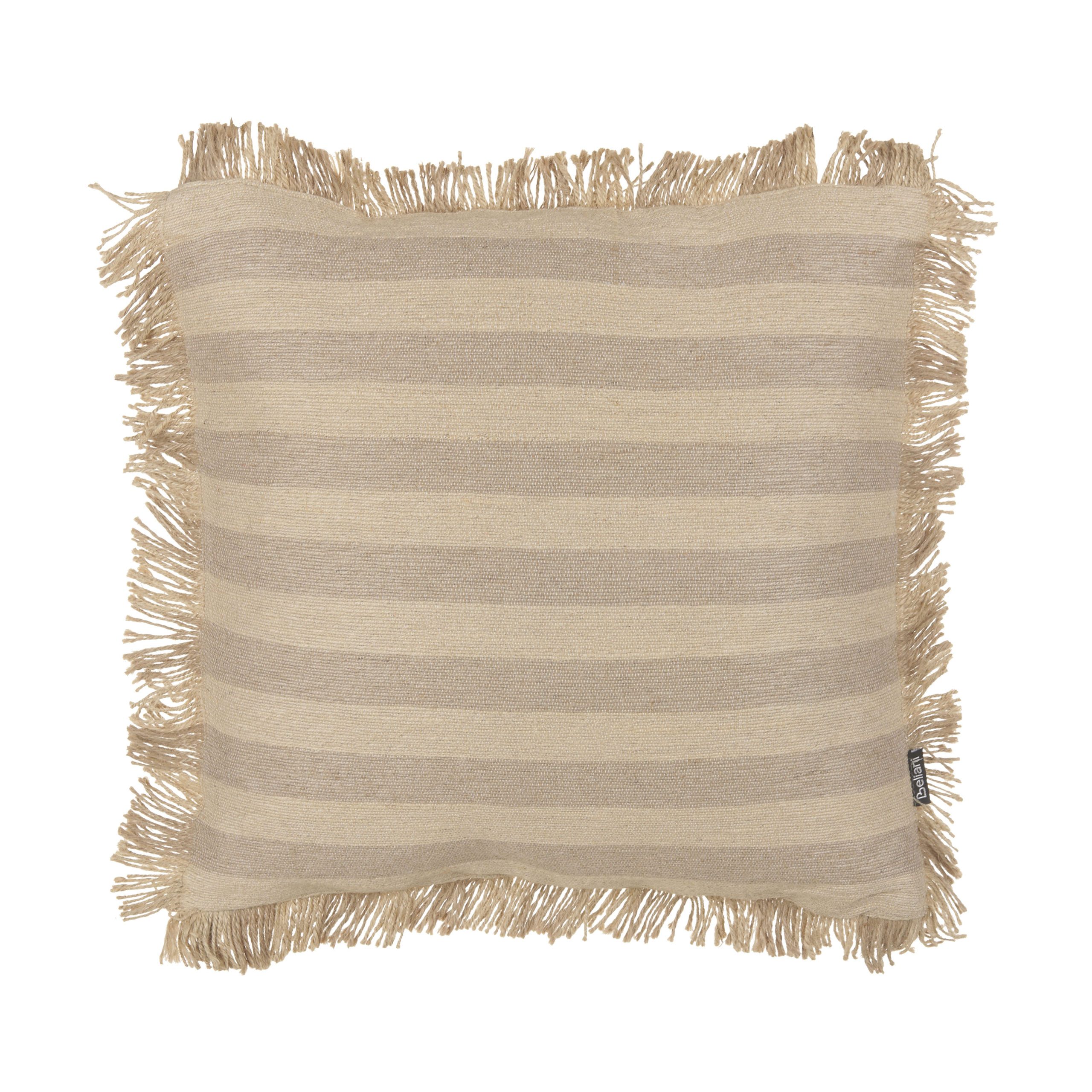 Koristetyyny CIRSIUM 45 x 45 cm Juutti Beige Raitakuvio