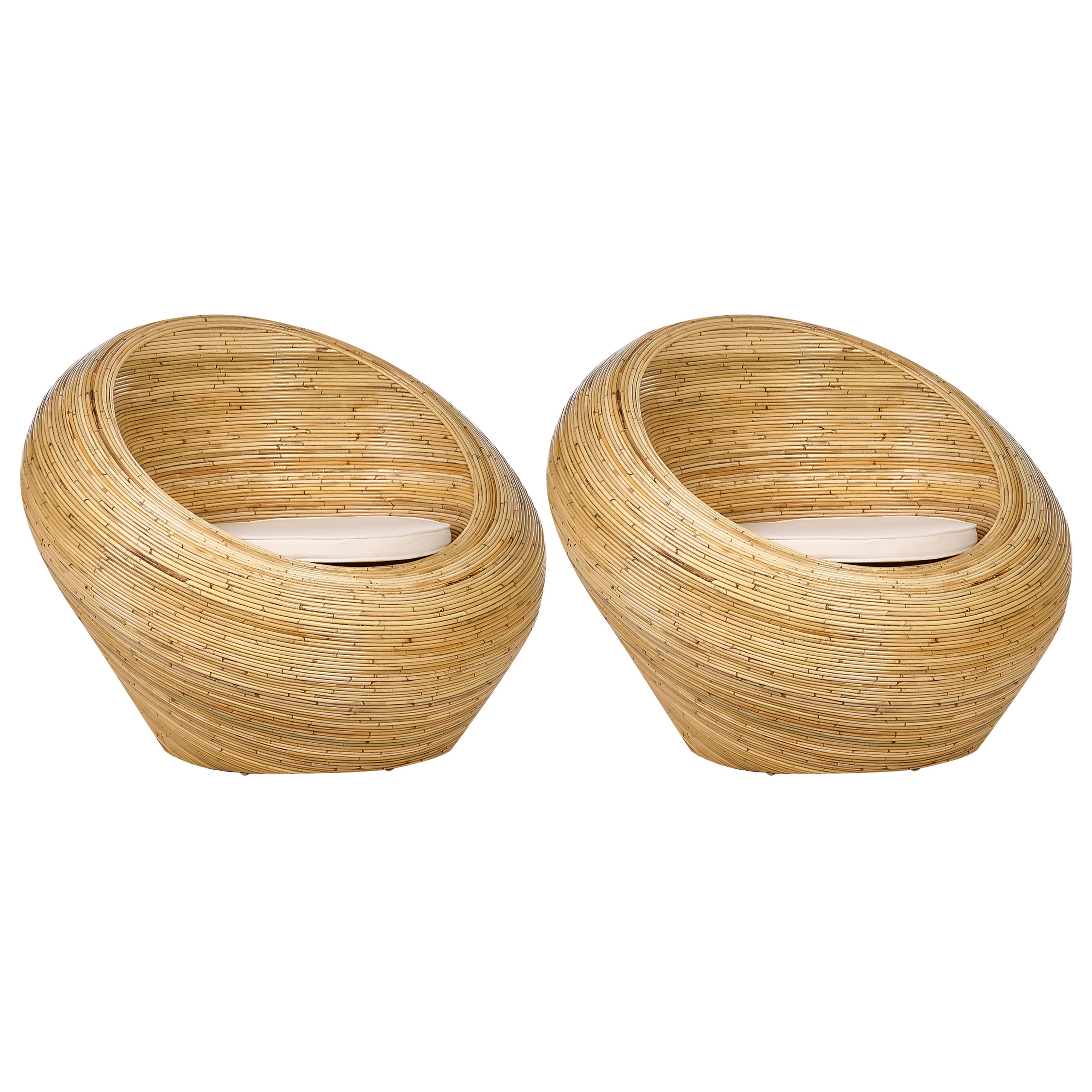 Ulkonojatuolisetti 2 kpl MAIORI rottinki Luonnonväri