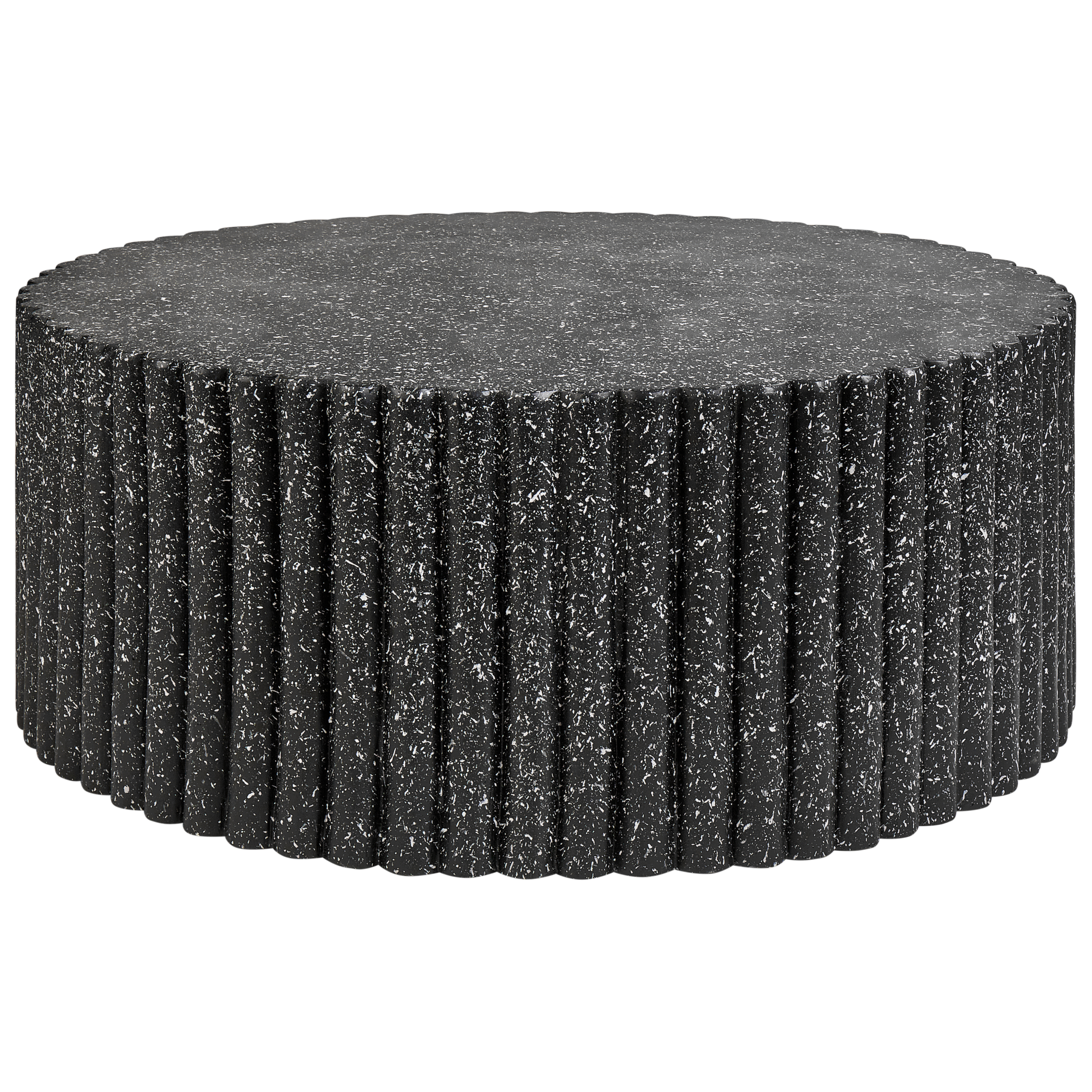 Sohvapöytä POZZA II 106 cm 106 cm Terrazzo-kuvio Musta