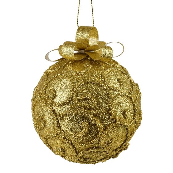 Joulukuusenpallo SANTA LILA styroksia Ø 10 cm