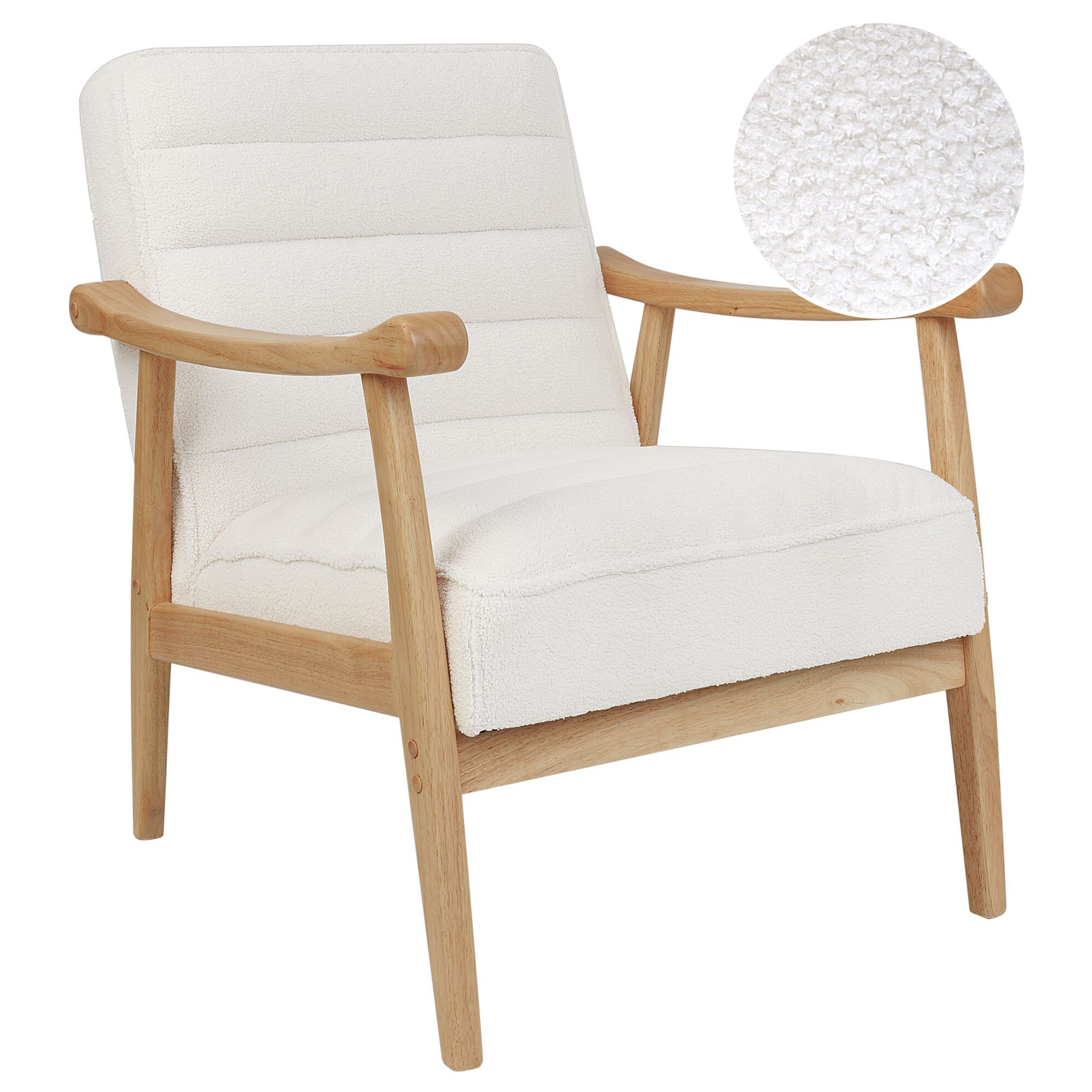 Nojatuoli LEKNES buklee Luonnonvalkoinen