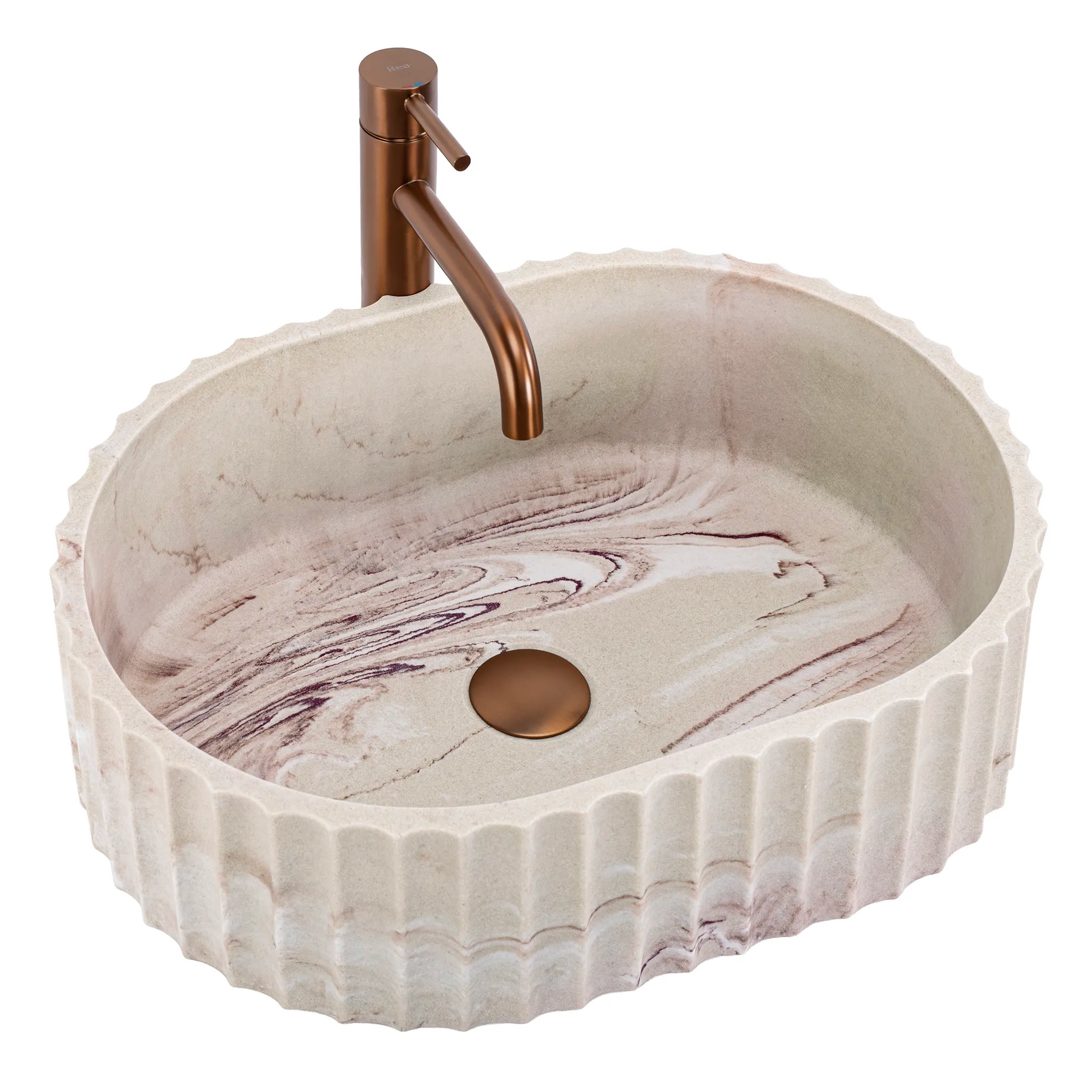 REA Malja-allas Margaret Gio Beige, kivijäljitelmä, 49, 5X35, 5X15, 5CM