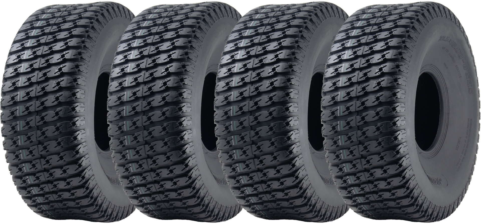 22,5x10,00-8 4-kerroksinen nurmikkorengas John Deere Gatorille, nurmikonhoitoon ja yleiskäyttöön (4 kpl:n sarja)