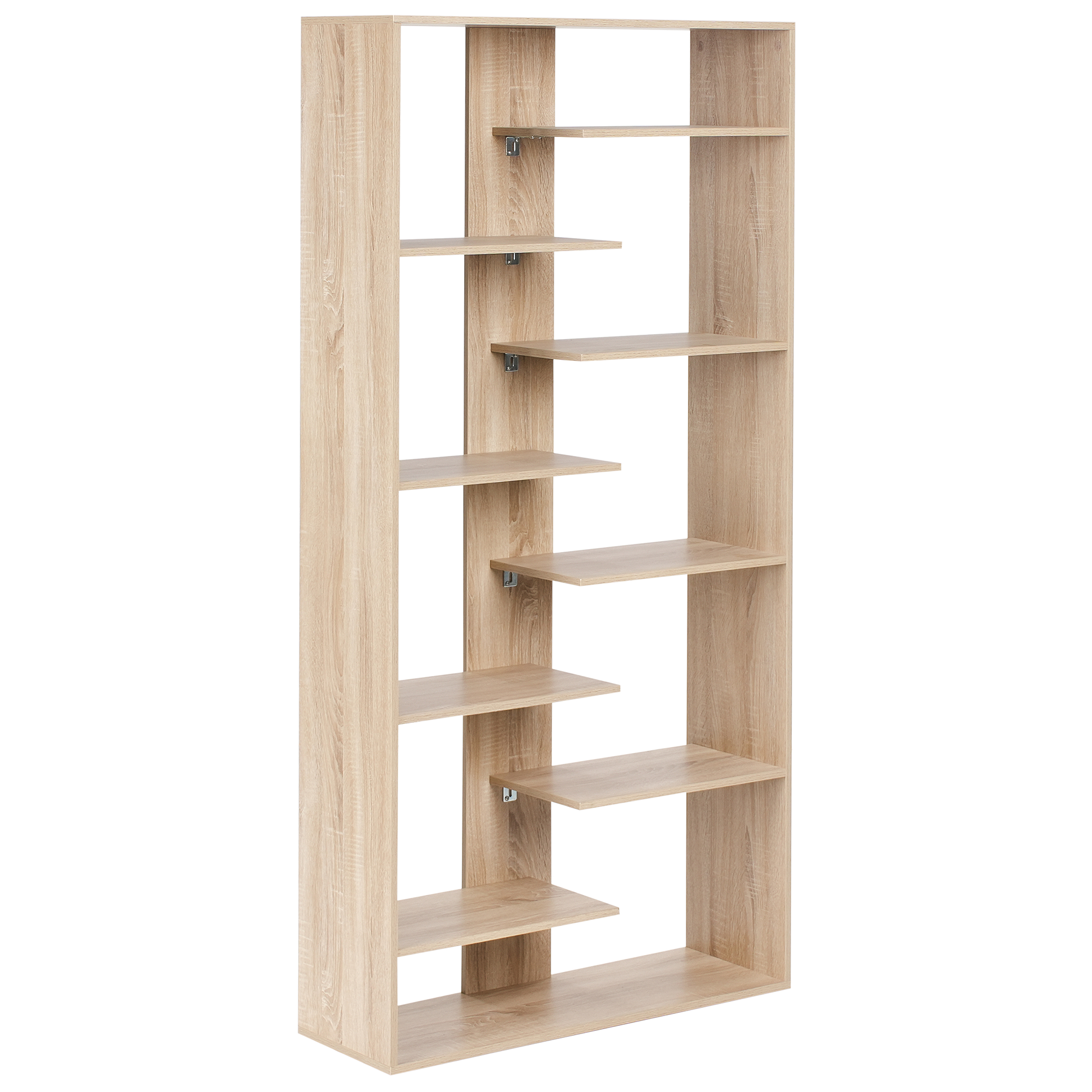 Kirjahylly 8 tasoa FONTAS 180 cm Vaaleanruskea