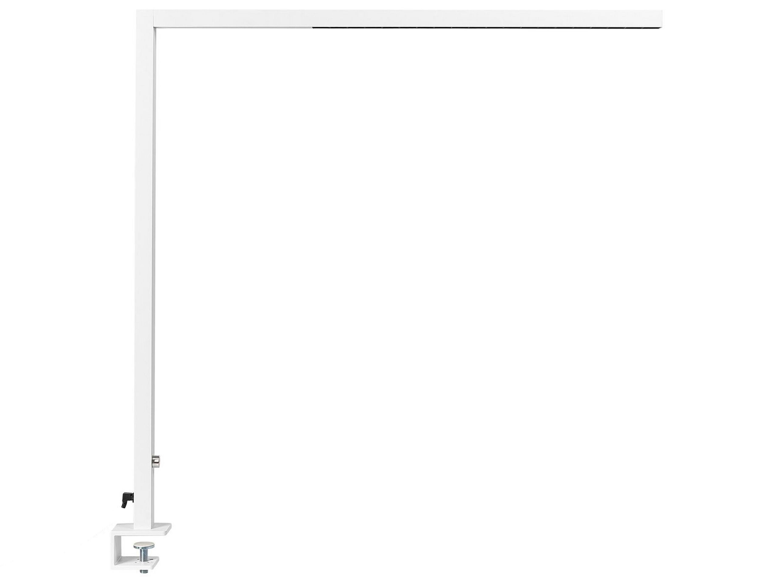 Työpöydän LED-nipistinvalaisin VOLANS himmentimellä metalli Valkoinen