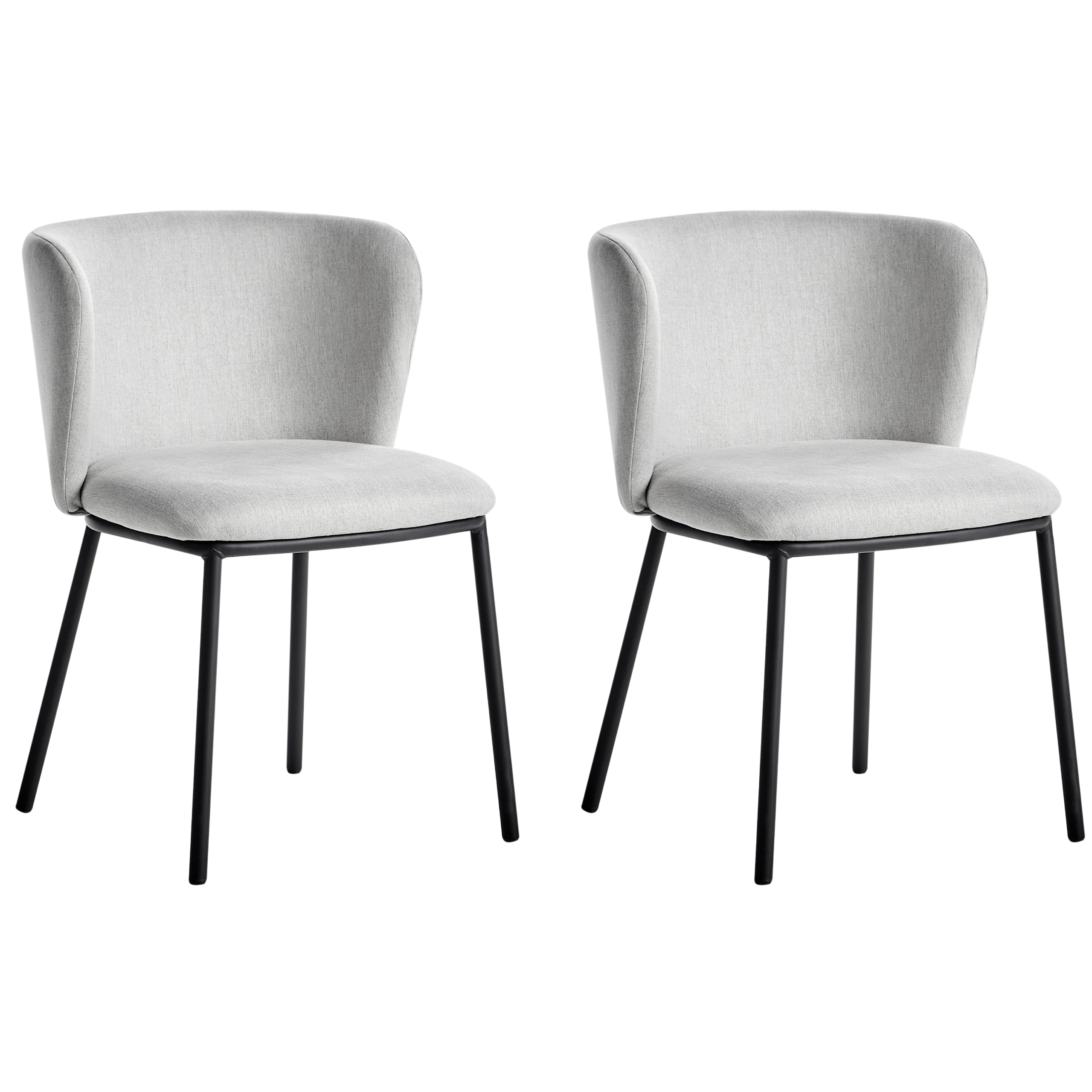 Ruokatuolisetti 2 kpl MINA Vaaleanharmaa