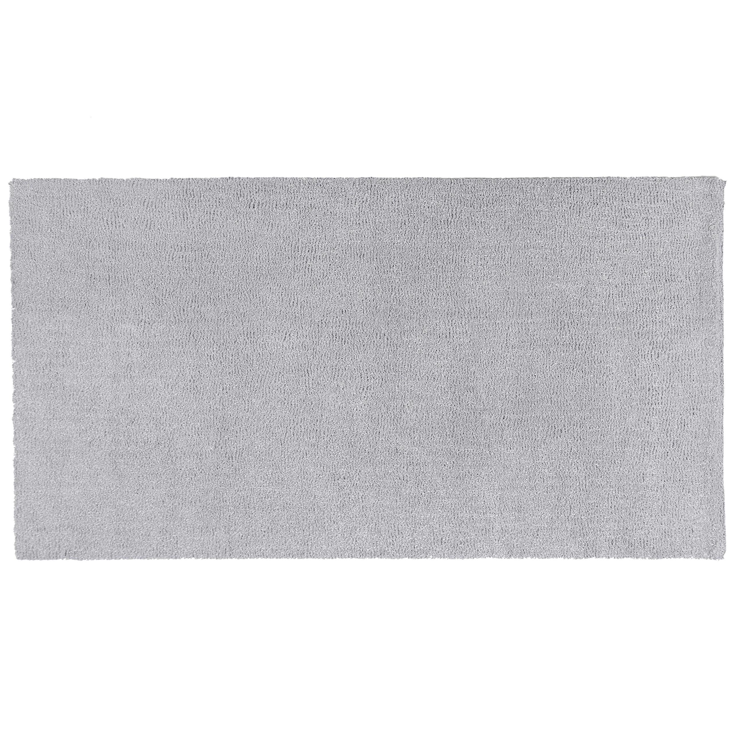 Korkeanukkainen matto DEMRE Vaaleanharmaa 80 x 150 cm