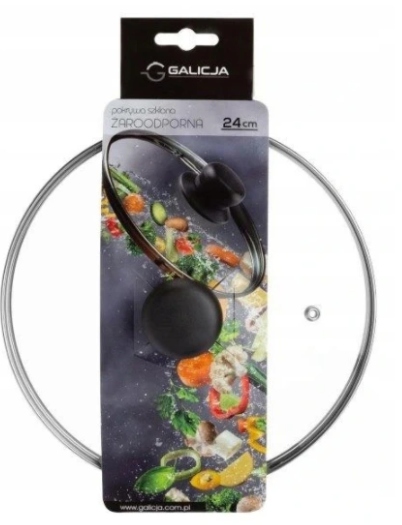 Lämmönkestävä lasikansi 24 cm