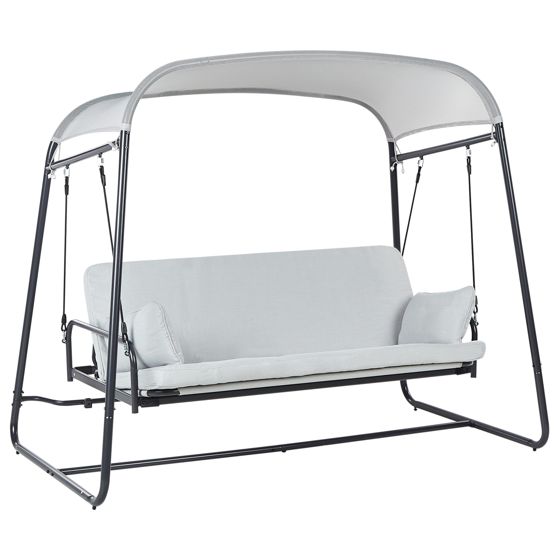 Puutarhakeinu MARSCIANO metalli Vaaleanharmaa