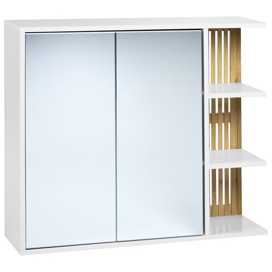 Kylpyhuoneen peilikaappi NUBES 80 cm 70 cm Valkoinen