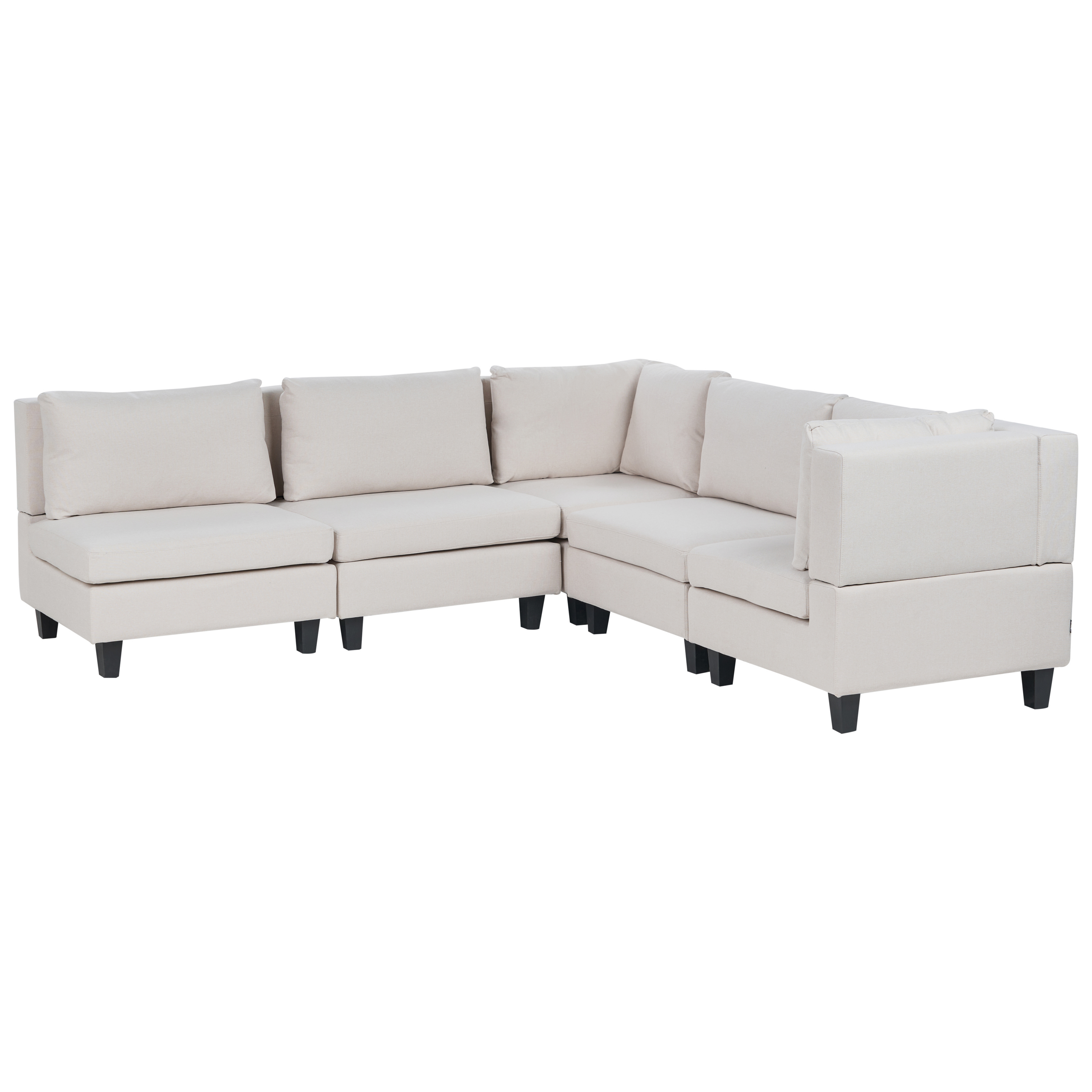 Moduulikulmasohva 5-istuttava UNSTAD kangas Vaaleanbeige Vasen