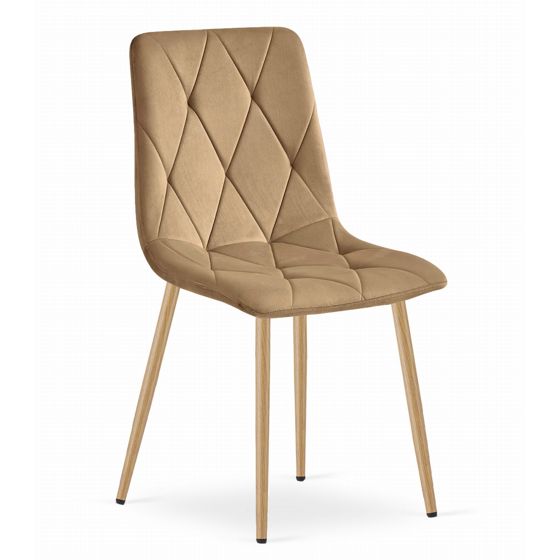 LIBRA-tuoli, ruskea sametti, puujäljitelmäjalat (1 kpl)