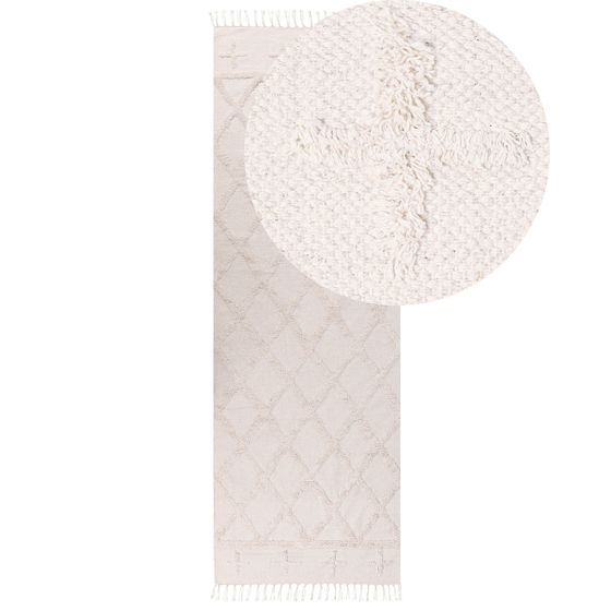 Matto TOZLU Beige 80 x 230 cm puuvilla