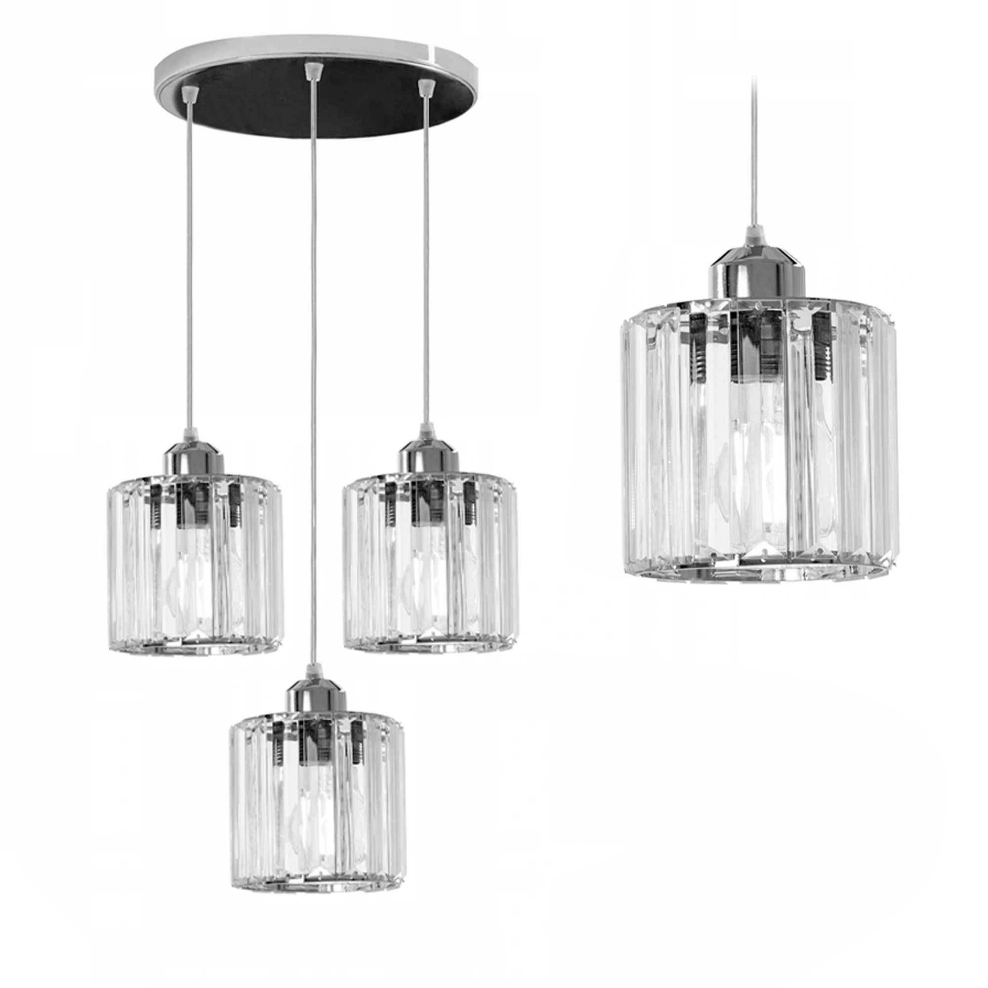 TOOLIGHT riippuva kattovalaisin APP510-3CPR kromi, 13x15x102cm