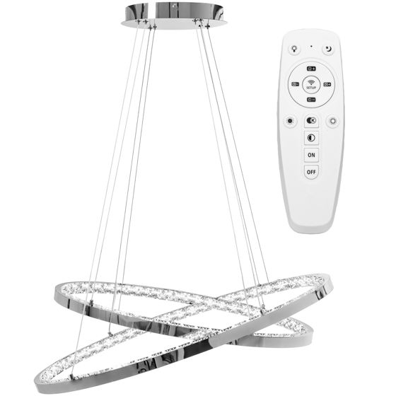 TOOLIGHT riippuva kattovalaisin LED APP771-3CP vaaleanharmaa, 70x70x6cm