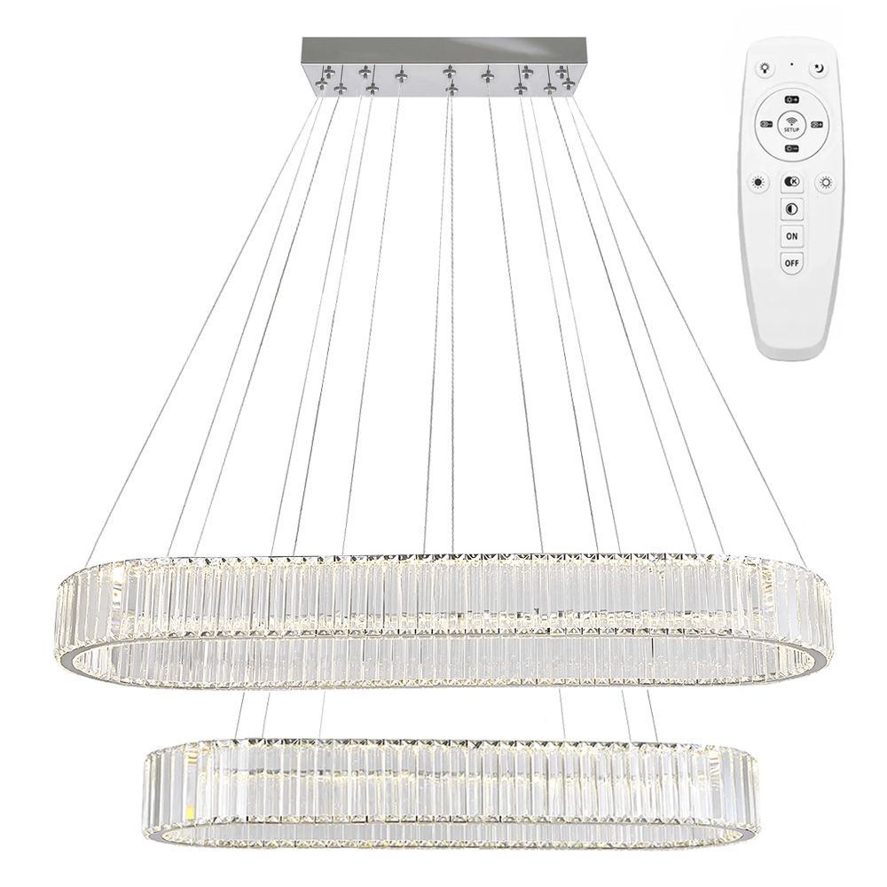 TOOLIGHT riippuva kattovalaisin LED APP1546-CP2 kromi, 100x39x100cm