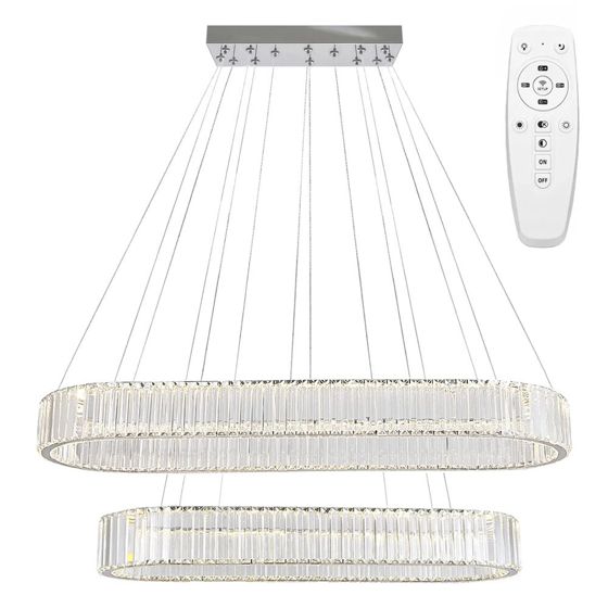 TOOLIGHT riippuva kattovalaisin LED APP1546-CP2 kromi, 100x39x100cm