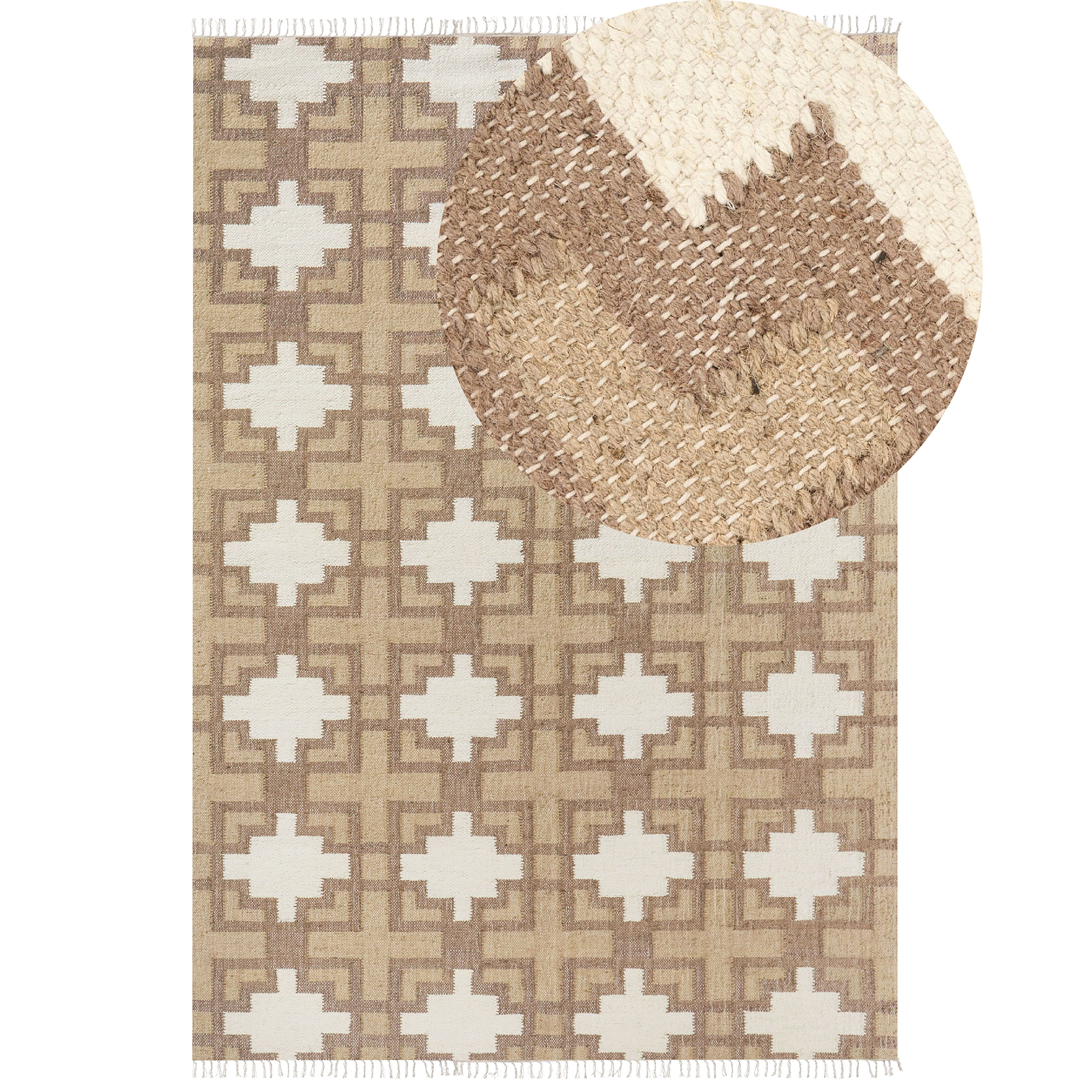 Matto KONURTAY Beige 200 x 300 cm Juutti