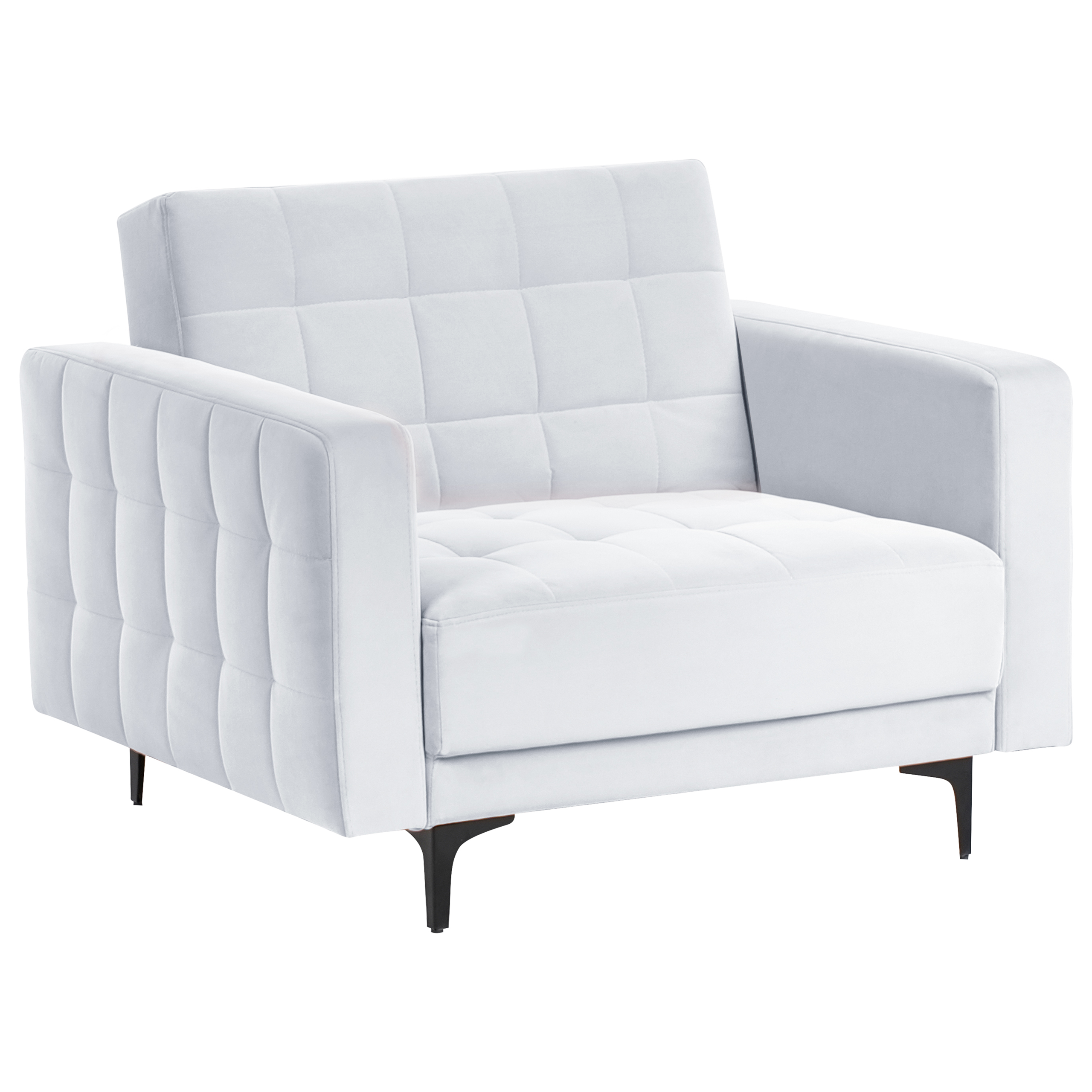 Nojatuoli ABERDEEN sametti Vaaleanharmaa