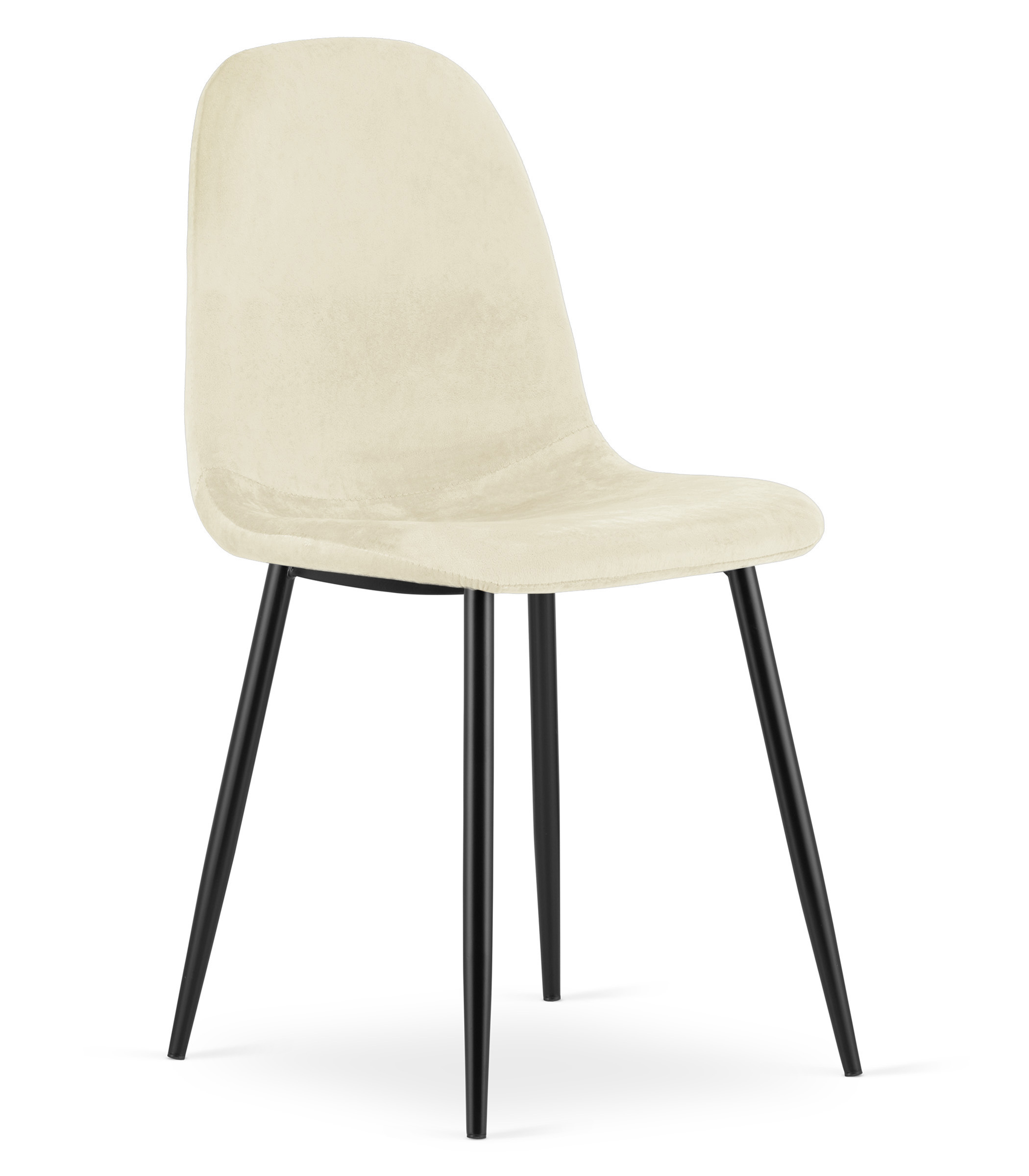Tuoli - Leobert - COMO - sametti beige - 44,5x50,5x87,5 cm - setti 2 kpl