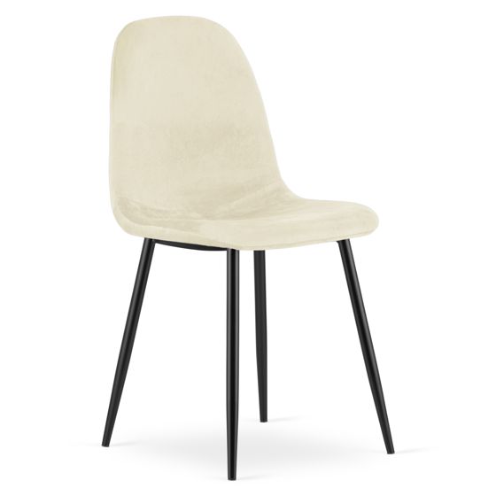 Tuoli - Leobert - COMO - sametti beige - 44,5x50,5x87,5 cm - setti 2 kpl