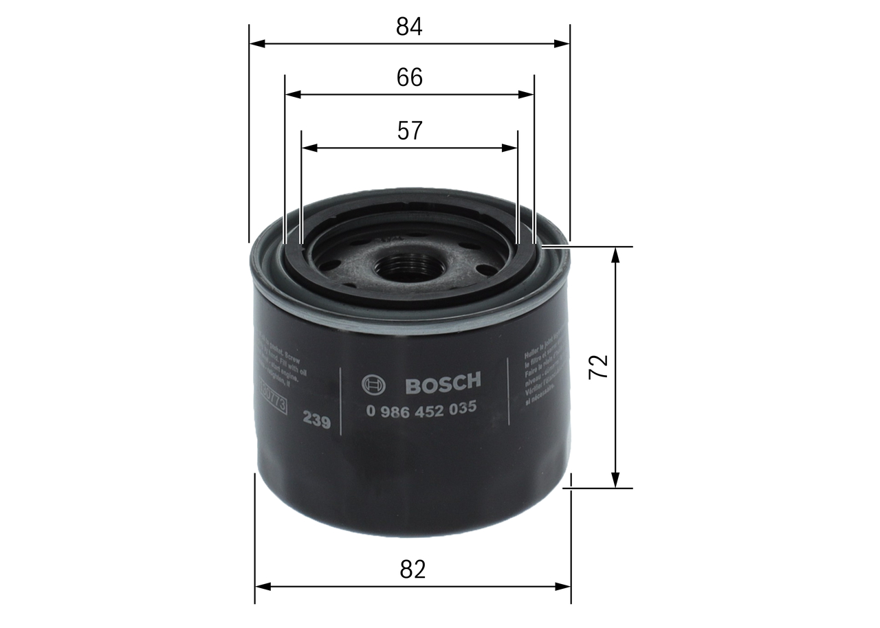 Bosch Öljynsuodatin 0986452035