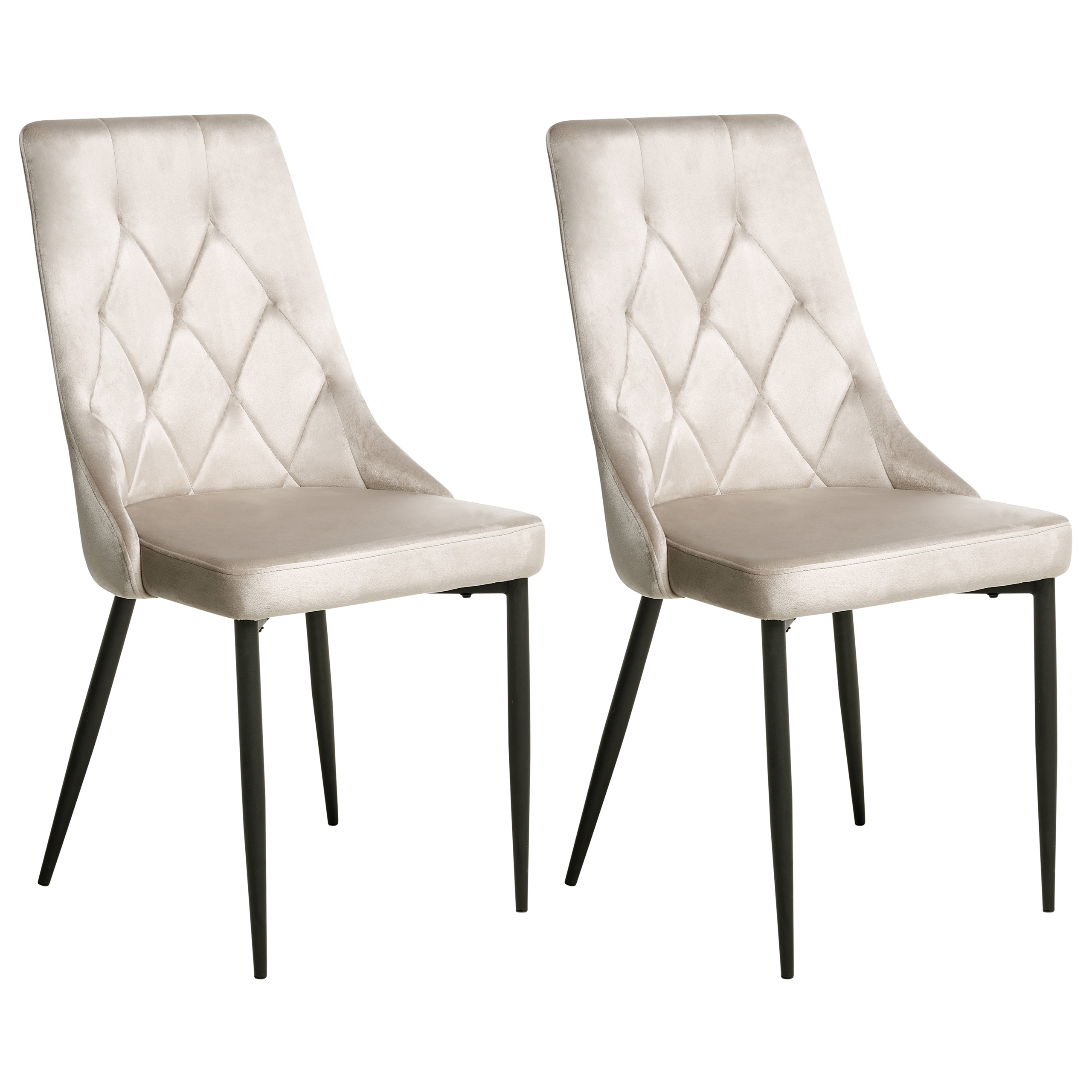 Ruokatuolisetti 2 kpl AVENIR Sametti Beige
