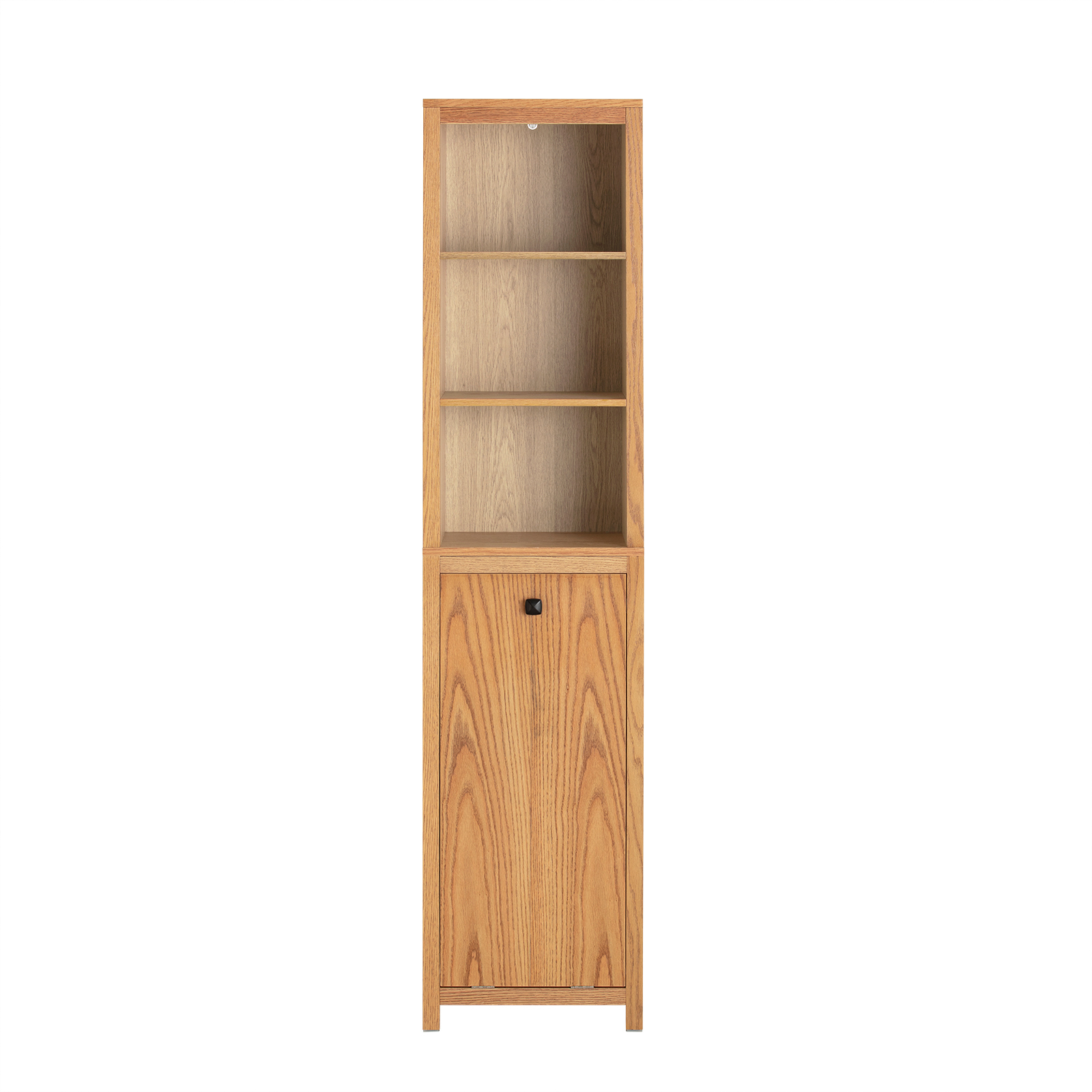 SoBuy Korkea luonnonvärinen pyykkikaappi BZR95-N 40x35x172cm