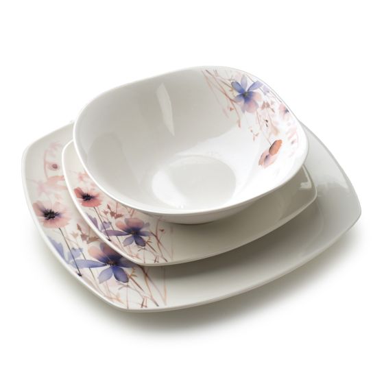 Astiasto posliini AFFEKDESIGN LEA DELICATE 16/18/24 cm kukka 18 osaa