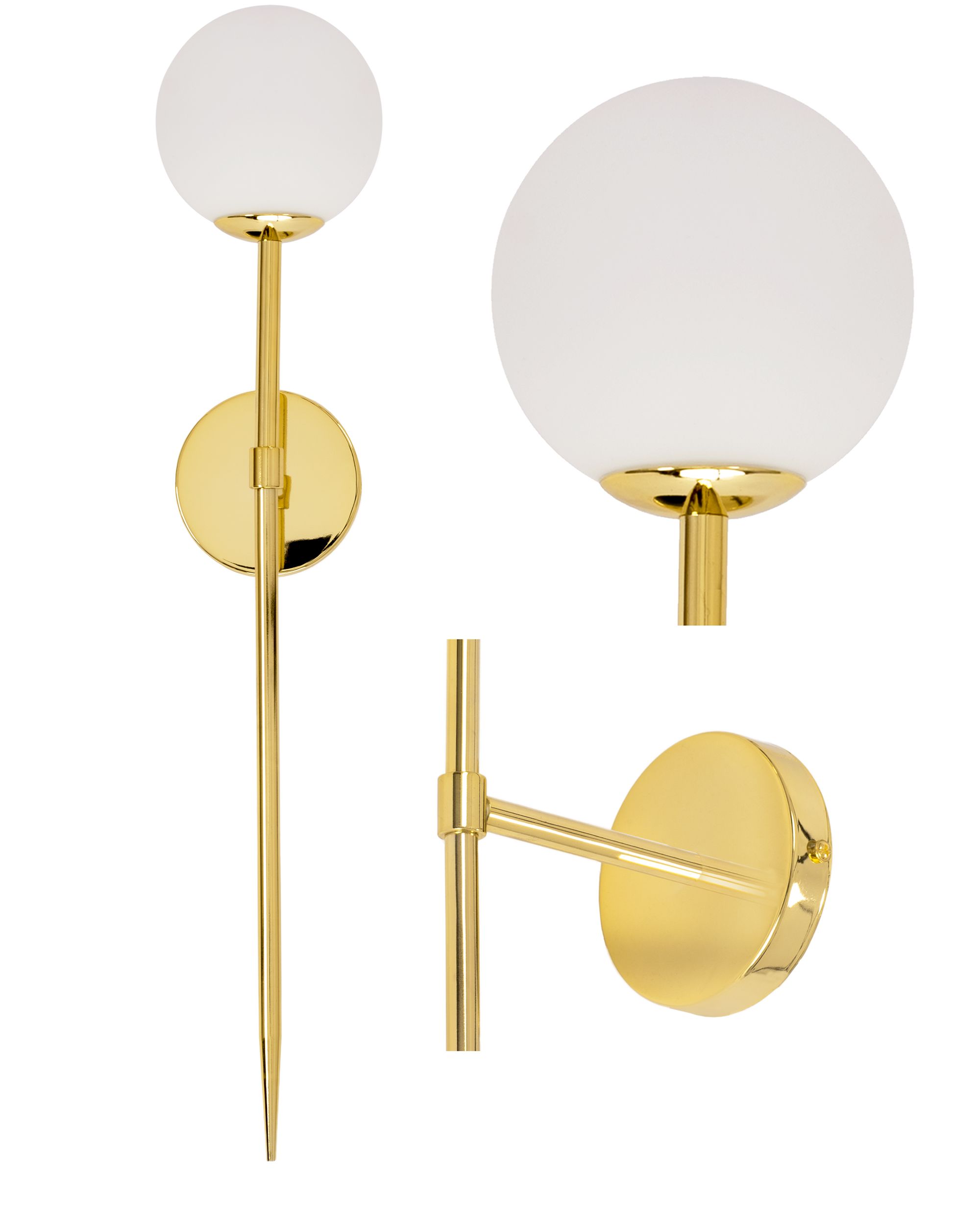 TOOLIGHT seinävalaisin APP582-1W kulta, 90x10x88cm