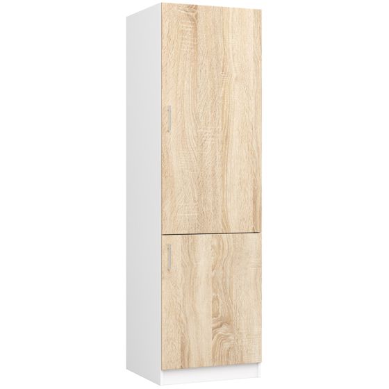 Akord Vaatekaappi Lima Valkoinen/Sonoma-tammi 60x55x205