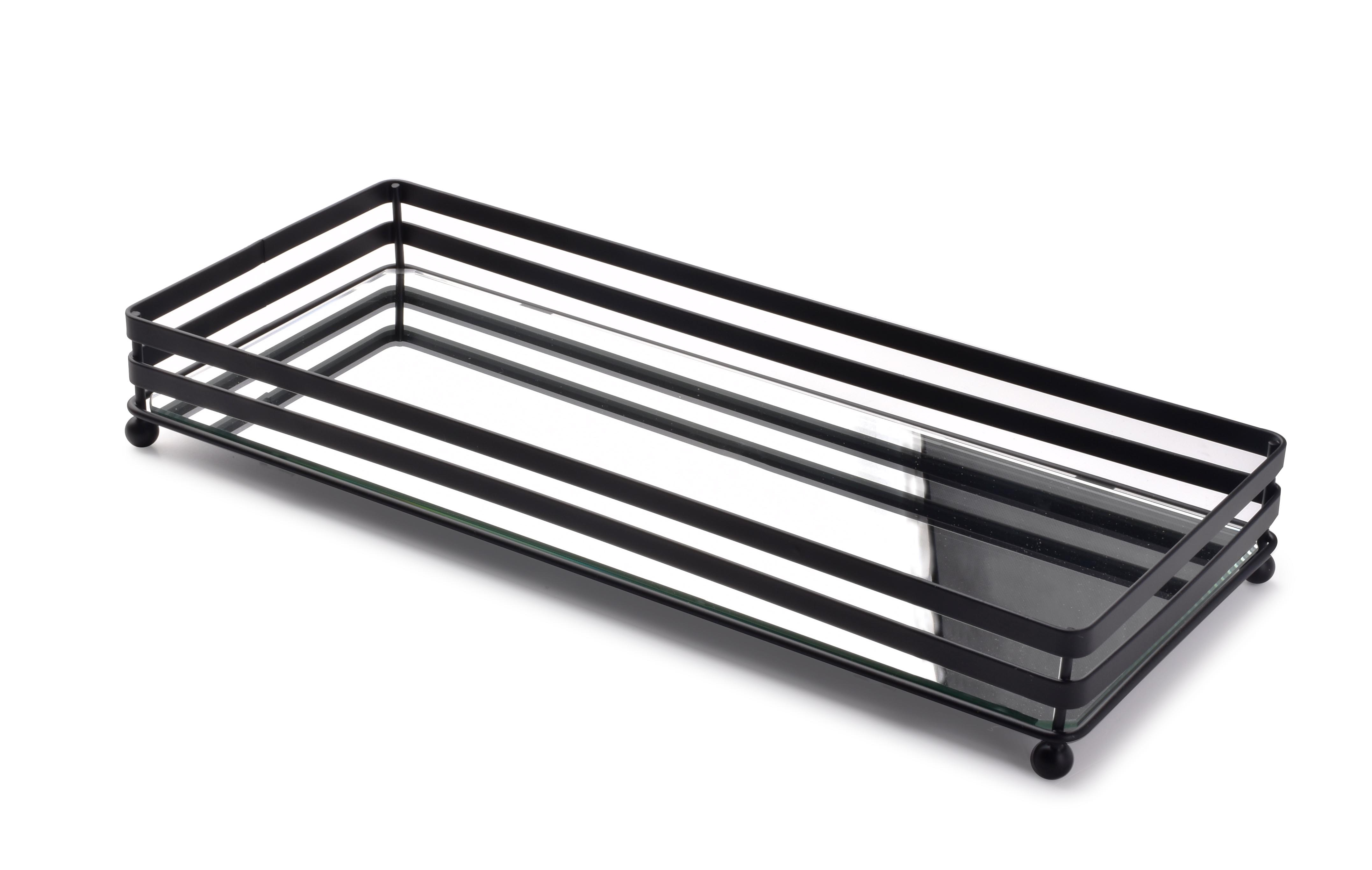Tarjotinjalusta metalli Mondex Cedric 39x16x5.5 musta 1kpl