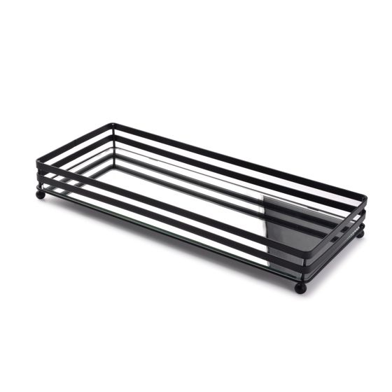 Tarjotinjalusta metalli Mondex Cedric 39x16x5.5 musta 1kpl