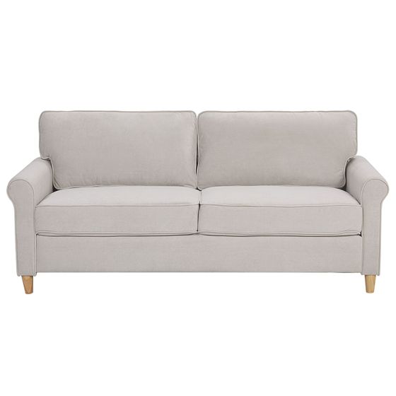 Sohva 3-istuttava RONNEBY sametti Vaaleanbeige