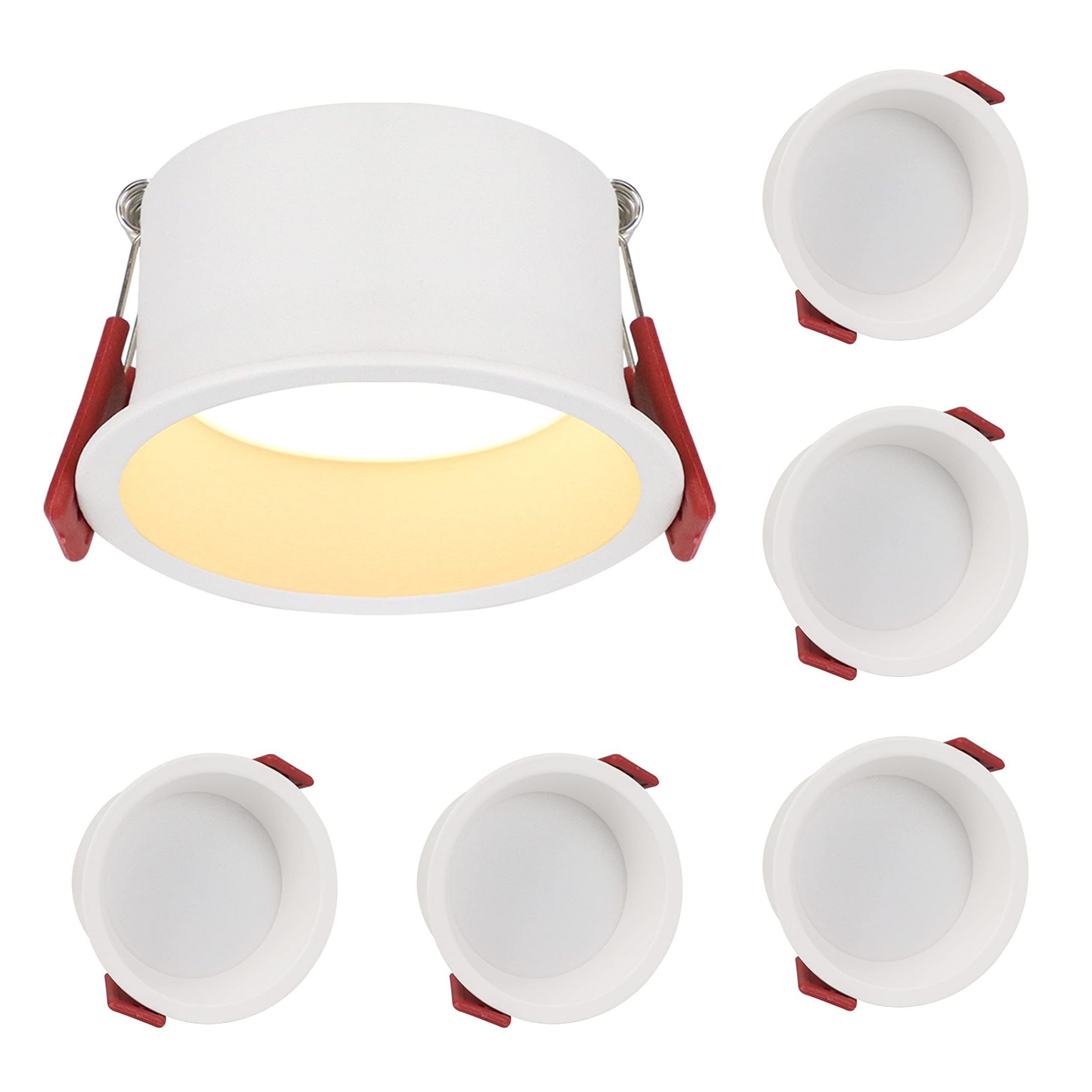NETTLIFE 5 LED - uppovalaisinta Lämmin valkoinen 3000K Kylpyhuoneeseen, Olohuoneeseen, Keittiöön, Eteiseen, Toimistoon, Ruokasaliin, IP44 5W