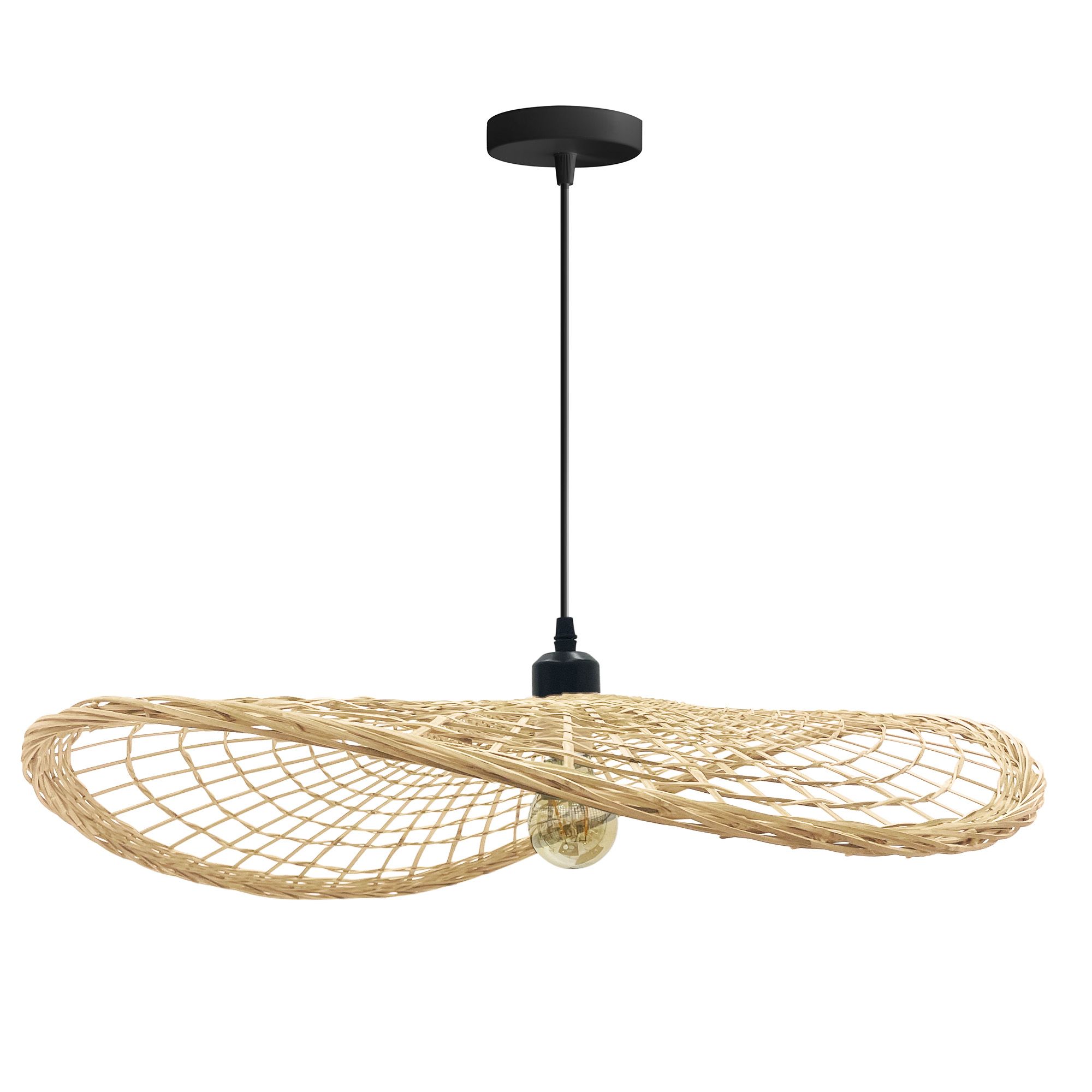 TOOLIGHT riippuva kattovalaisin APP1541-1CP BOHO ruskea, 60x60x60cm