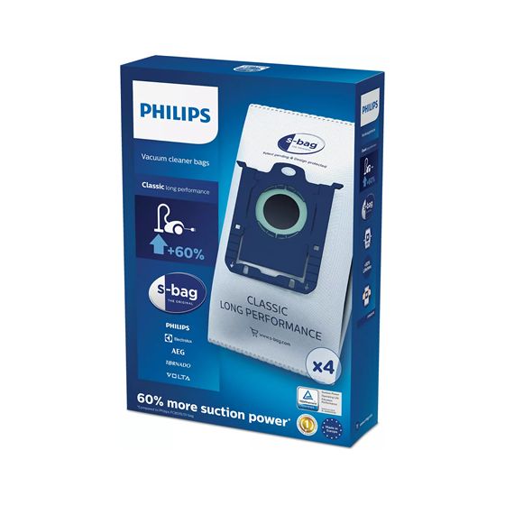 Philips Pölypussi s-bag FC8021/03 Classic Long Performance (4 kpl)